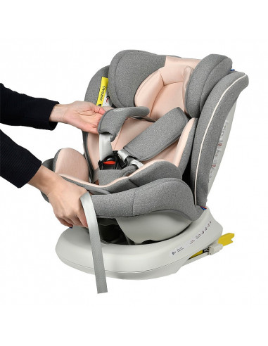 Scaun Auto Tweety Plus DELUXE BUF BOOF Pink cu Isofix rotativ
