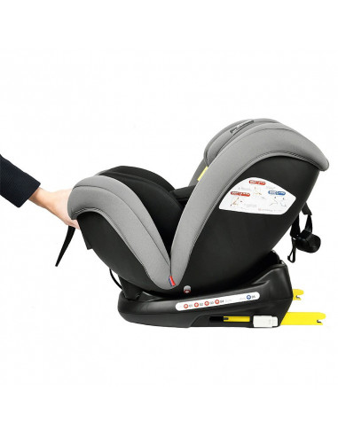 Scaun auto Riola BUF BOOF cu ISOFIX Grey 137 grade pozitie somn