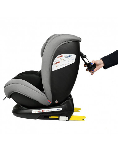 Scaun auto Riola BUF BOOF cu ISOFIX Grey 137 grade pozitie somn