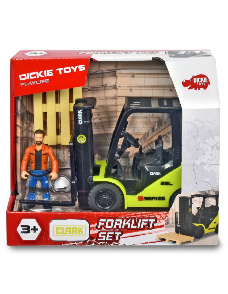 Stivuitor Dickie Toys Playlife Forklift cu figurina si