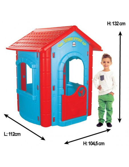 Casuta pentru copii Pilsan Happy House blue,PL-06-098 Casuta pentru copii Pilsan Happy House blue,PL-06-098