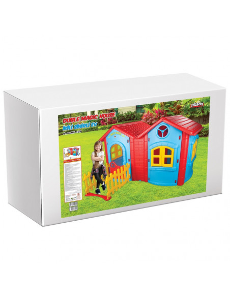 Casuta pentru copii Pilsan Double Magic House blue,PL-06-195-BL