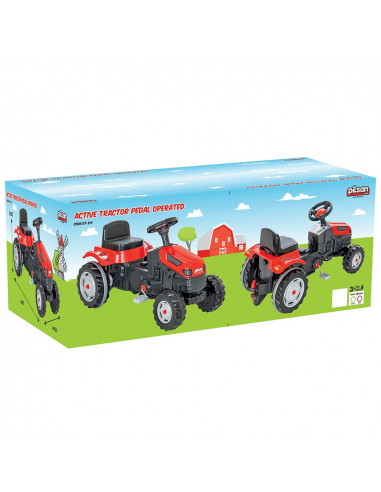 Tractor cu pedale Pilsan Active 07-314 red,PL-07-314-RE