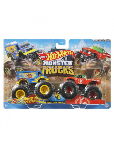 Set Hot Wheels by Mattel Monster Trucks Monster Patriot vs Tuon