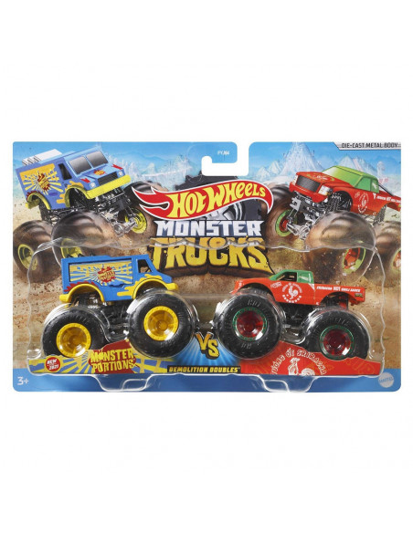 Set Hot Wheels by Mattel Monster Trucks Monster Patriot vs Tuon