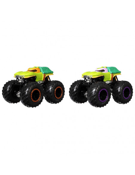 Set Hot Wheels by Mattel Monster Trucks Michelangelo vs