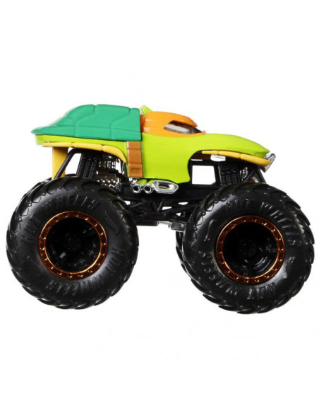 Set Hot Wheels by Mattel Monster Trucks Michelangelo vs