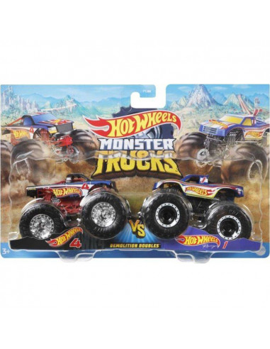 Set Hot Wheels by Mattel Monster Trucks 4 vs 1,MT-FYJ64-GTJ50