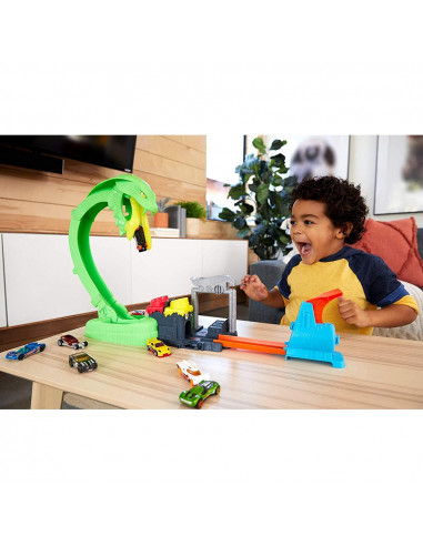 Pista de masini Hot Wheels by Mattel City Toxic Snake Strike cu