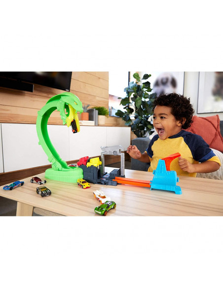 Pista de masini Hot Wheels by Mattel City Toxic Snake Strike cu