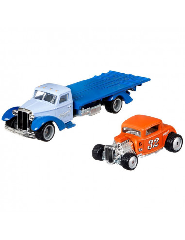 Camion Hot Wheels by Mattel Car Culture Speed Waze cu masina