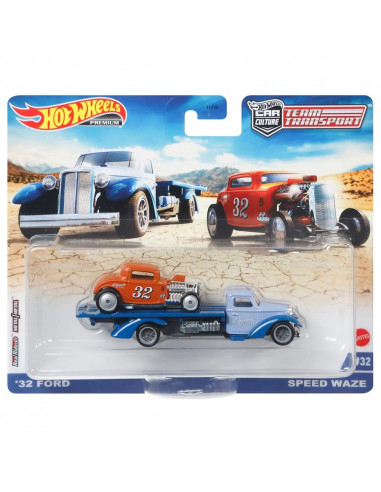 Camion Hot Wheels by Mattel Car Culture Speed Waze cu masina