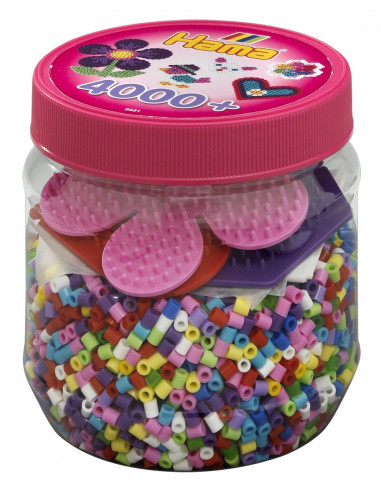 Set de 4000 margele de calcat MIDI si plansete in galeata