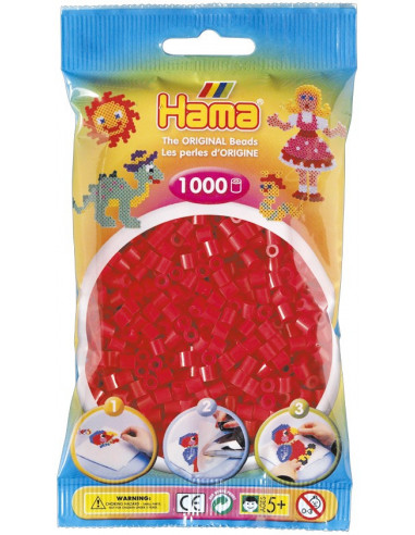 Margele de calcat HAMA MIDI ROSU,Ha207-05