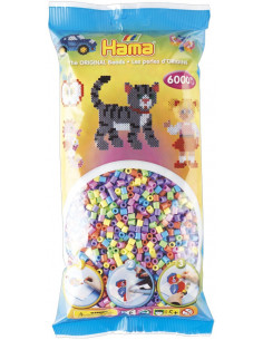 Margele de calcat HAMA MIDI mix 10 culori pastel,Ha205-50