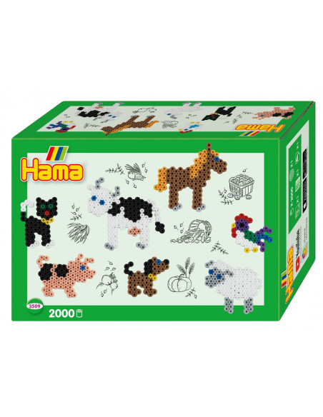 Margele de calcat HAMA MIDI Animale Domestice - 2000 margele +