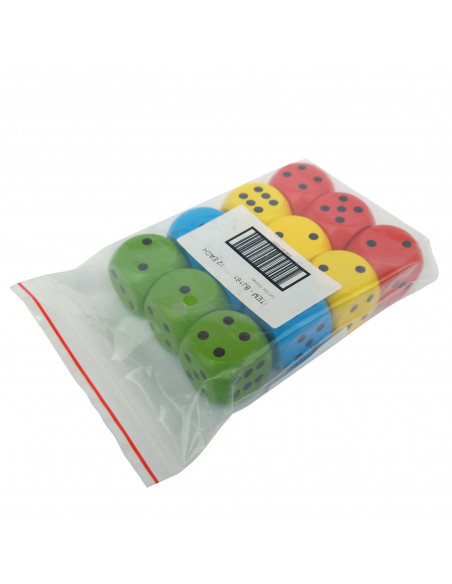Set de 12 zaruri gigant in 4 culori,CWRBJ161
