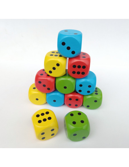 Set de 12 zaruri gigant in 4 culori,CWRBJ161