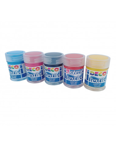 Set de 10 flacoane cu vopsea pentru material textil,CWR1633