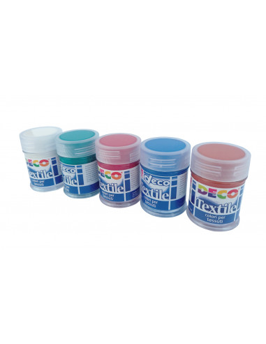 Set de 10 flacoane cu vopsea pentru material textil,CWR1633