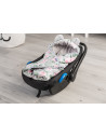 Paturica cu gluga pentru cos auto Sensillo VELVET Flori
