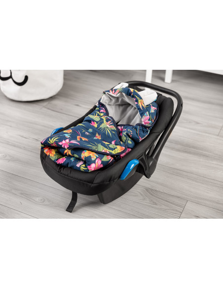 Paturica cu gluga pentru cos auto Sensillo VELVET Colibri
