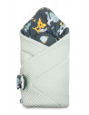 Paturica nou-nascut Sensillo Wafel Wrap Poiana Menta 75x75