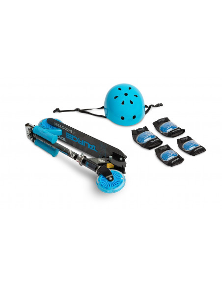 Trotineta scooter cu casca, cotiere si genunchiere Toyz TAURO