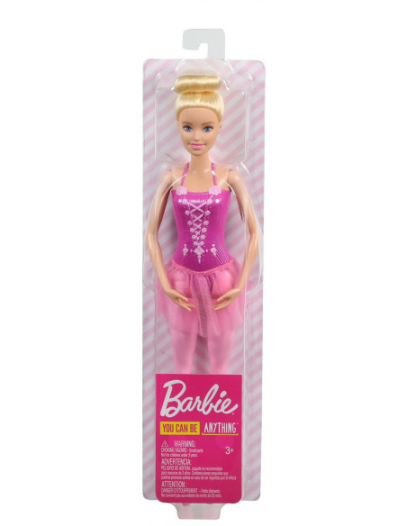 Papusa Barbie Balerina Blonda Cu Costum Roz,MTGJL58_GJL59