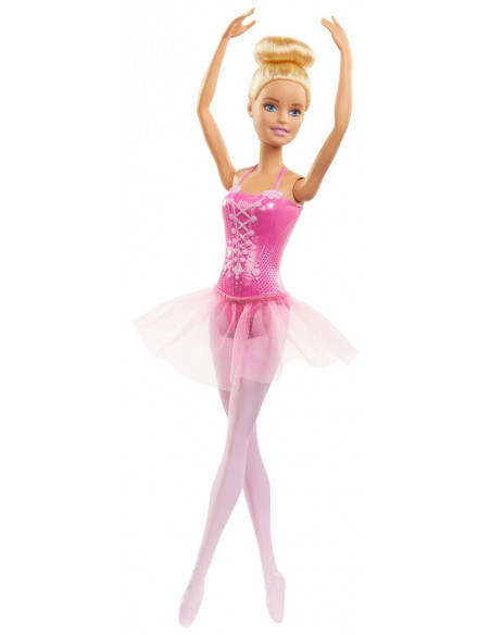 Papusa Barbie Balerina Blonda Cu Costum Roz,MTGJL58_GJL59