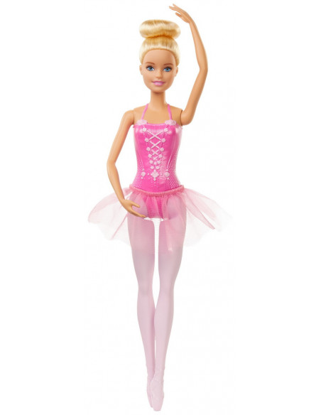 Papusa Barbie Balerina Blonda Cu Costum Roz,MTGJL58_GJL59