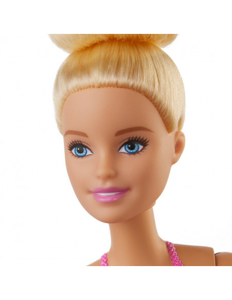 Papusa Barbie Balerina Blonda Cu Costum Roz,MTGJL58_GJL59