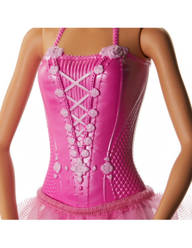 Papusa Barbie Balerina Blonda Cu Costum Roz,MTGJL58_GJL59
