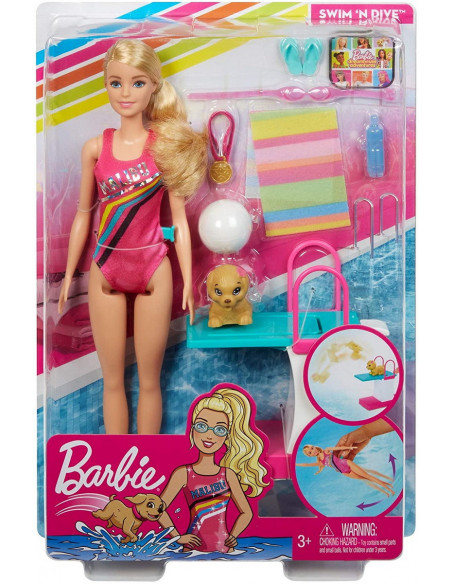 Barbie Papusa Inotatoare,MTDHB63_GHK23