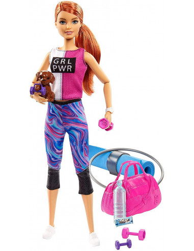 Barbie Set De Joaca Cu Accesorii Wellness La Sala De