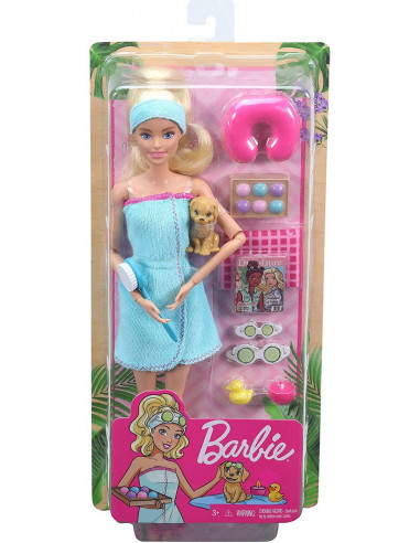 Barbie Set De Joaca Cu Accesorii Wellness Si Spa,MTGKH73_GJG55