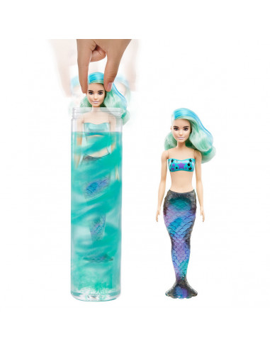 Papusa Barbie Descopera Culoarea Color Reveal Sirenele,MTGTP43
