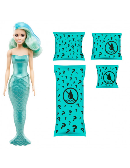 Papusa Barbie Descopera Culoarea Color Reveal Sirenele,MTGTP43