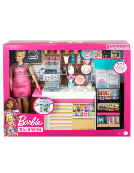 Barbie Set Cafenea Cu 20 De Accesorii,MTGMW03 Barbie Set Cafenea Cu 20 De Accesorii,MTGMW03