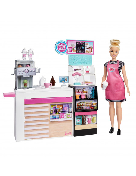 Barbie Set Cafenea Cu 20 De Accesorii,MTGMW03 Barbie Set Cafenea Cu 20 De Accesorii,MTGMW03
