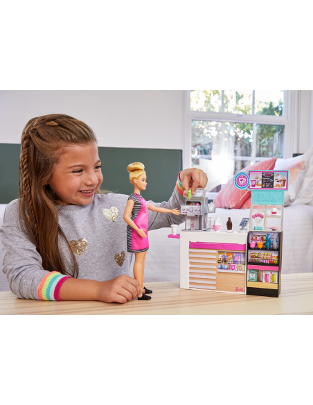 Barbie Set Cafenea Cu 20 De Accesorii,MTGMW03 Barbie Set Cafenea Cu 20 De Accesorii,MTGMW03