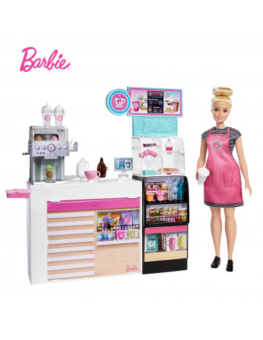Barbie Set Cafenea Cu 20 De Accesorii,MTGMW03 Barbie Set Cafenea Cu 20 De Accesorii,MTGMW03