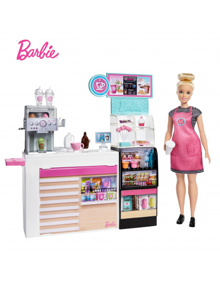 Barbie Set Cafenea Cu 20 De Accesorii,MTGMW03 Barbie Set Cafenea Cu 20 De Accesorii,MTGMW03