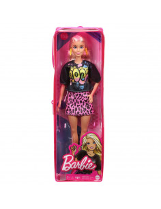 Papusa Barbie Fashionista Blonda Cu Tinuta De Vara Rock
