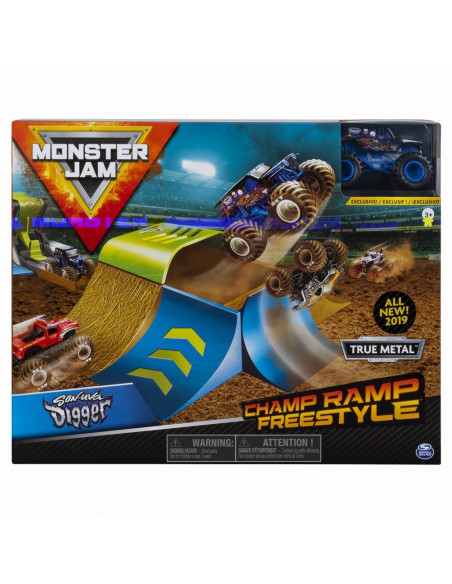 Monster Jam Set Cascadorii Rampa Campionilor,6045029_20103382
