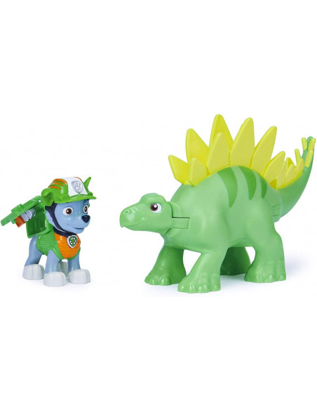 Patrula Catelusilor Set Figurina Catelus Rocky Si Dinozaur