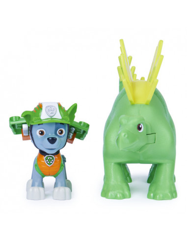 Patrula Catelusilor Set Figurina Catelus Rocky Si Dinozaur
