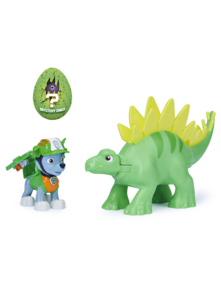 Patrula Catelusilor Set Figurina Catelus Rocky Si Dinozaur