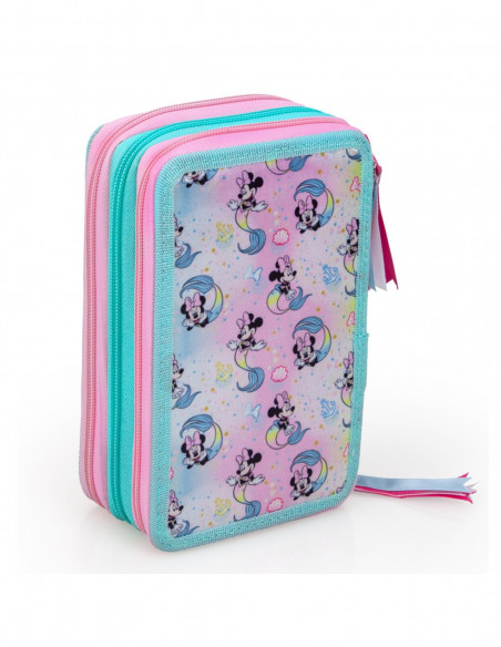 Set scoala Minnie 2 - Ghiozdan, penar echipat, penar