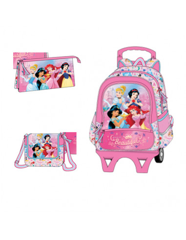 Set scoala Princess - Troller, Geanta, Penar
